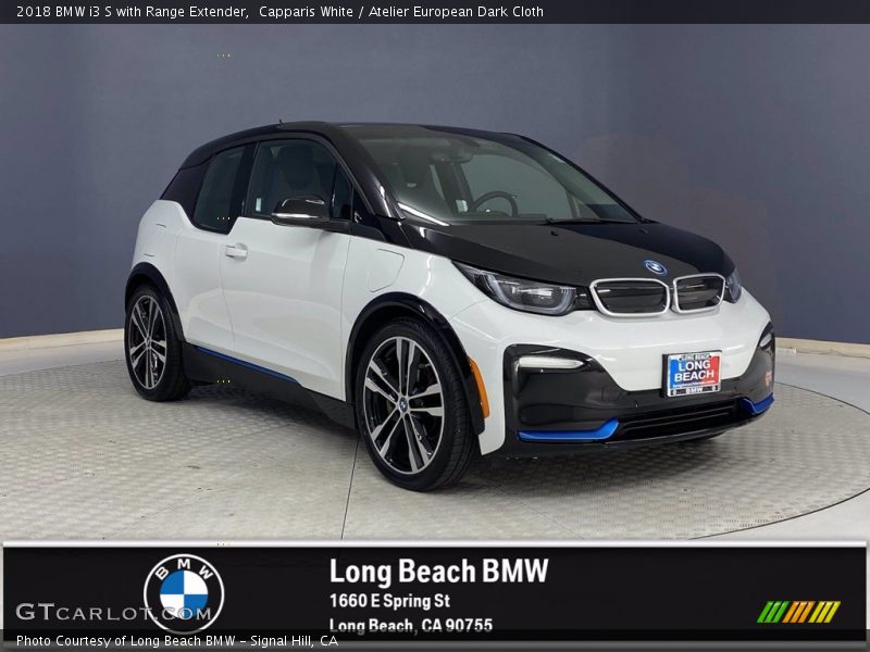 Capparis White / Atelier European Dark Cloth 2018 BMW i3 S with Range Extender