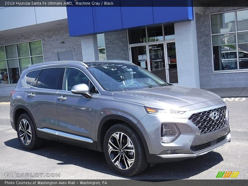 Machine Gray / Black 2019 Hyundai Santa Fe Ultimate AWD