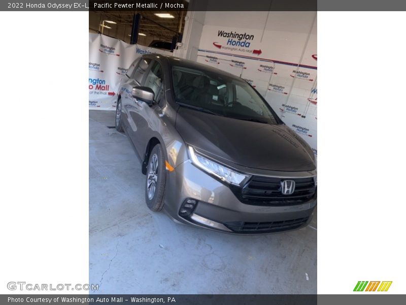 Pacific Pewter Metallic / Mocha 2022 Honda Odyssey EX-L