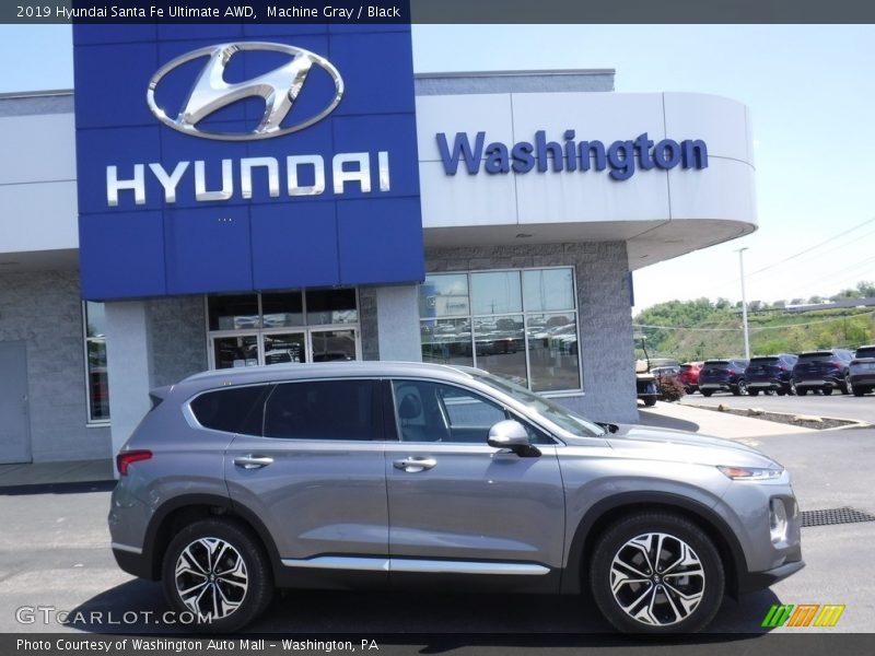 Machine Gray / Black 2019 Hyundai Santa Fe Ultimate AWD