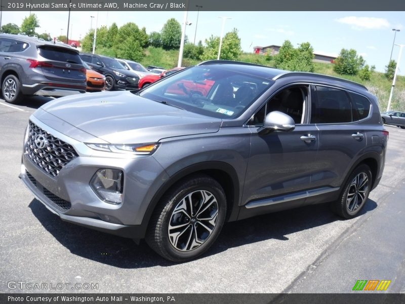 Machine Gray / Black 2019 Hyundai Santa Fe Ultimate AWD