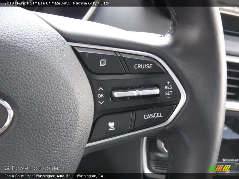 Machine Gray / Black 2019 Hyundai Santa Fe Ultimate AWD