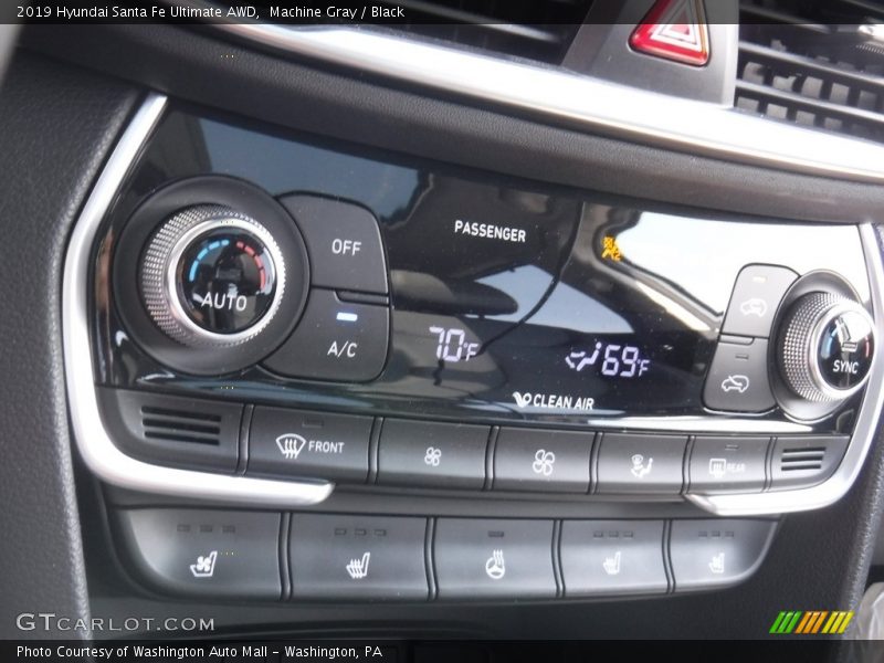 Machine Gray / Black 2019 Hyundai Santa Fe Ultimate AWD