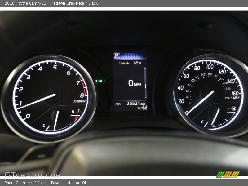 Predawn Gray Mica / Black 2018 Toyota Camry SE