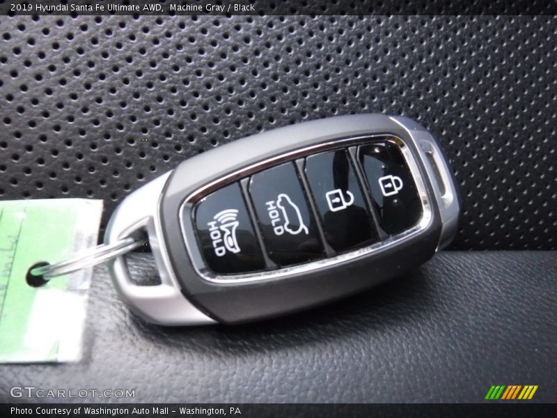 Machine Gray / Black 2019 Hyundai Santa Fe Ultimate AWD