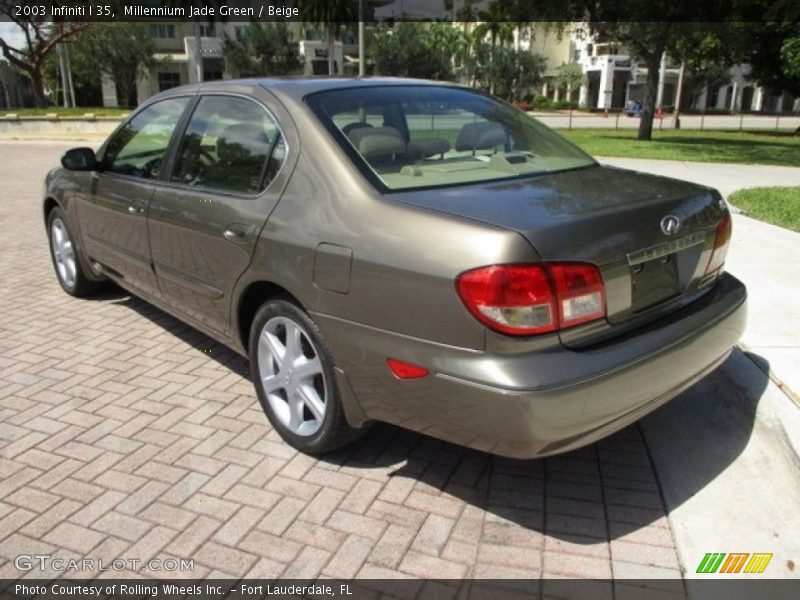 Millennium Jade Green / Beige 2003 Infiniti I 35