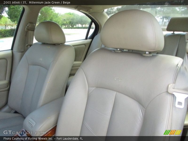 Millennium Jade Green / Beige 2003 Infiniti I 35