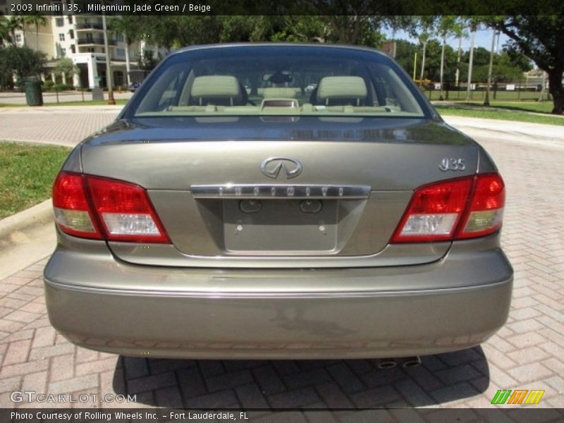 Millennium Jade Green / Beige 2003 Infiniti I 35