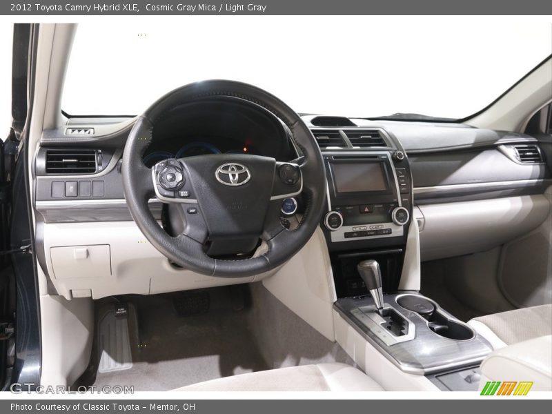 Cosmic Gray Mica / Light Gray 2012 Toyota Camry Hybrid XLE