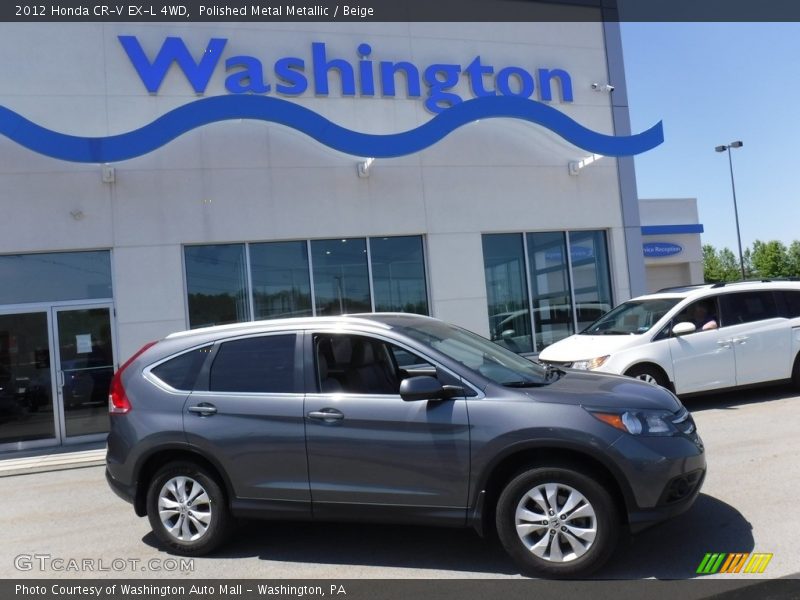Polished Metal Metallic / Beige 2012 Honda CR-V EX-L 4WD