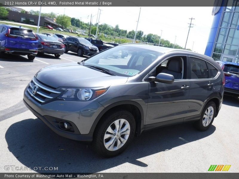 Polished Metal Metallic / Beige 2012 Honda CR-V EX-L 4WD
