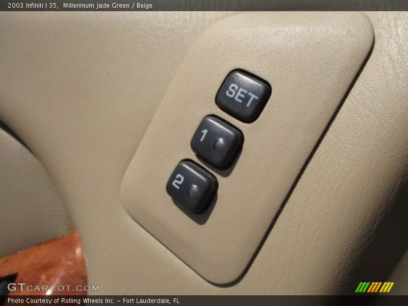 Millennium Jade Green / Beige 2003 Infiniti I 35