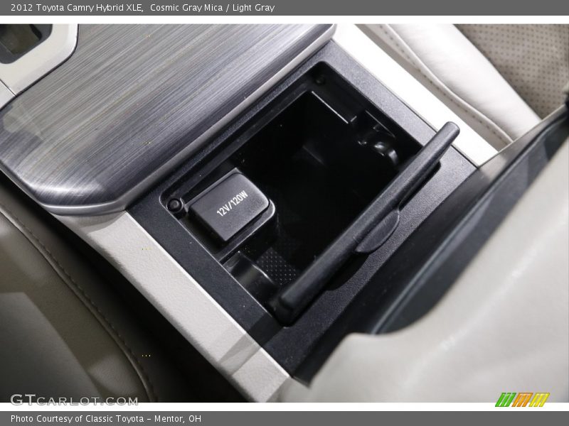 Cosmic Gray Mica / Light Gray 2012 Toyota Camry Hybrid XLE