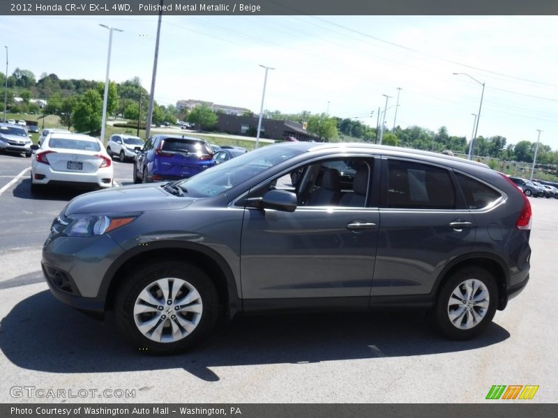 Polished Metal Metallic / Beige 2012 Honda CR-V EX-L 4WD