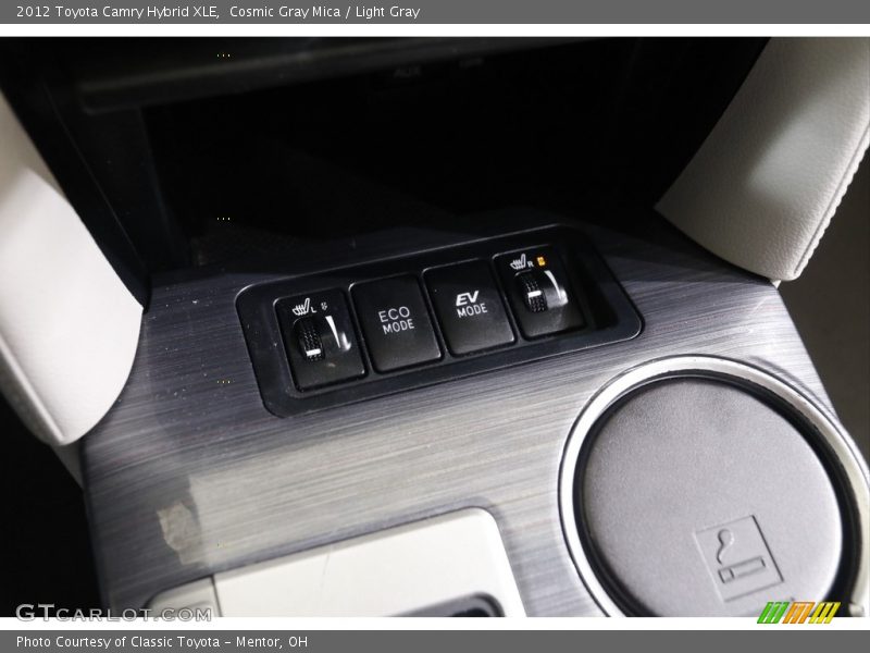Cosmic Gray Mica / Light Gray 2012 Toyota Camry Hybrid XLE