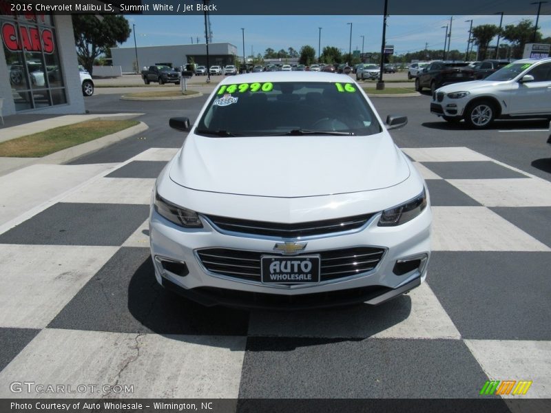 Summit White / Jet Black 2016 Chevrolet Malibu LS