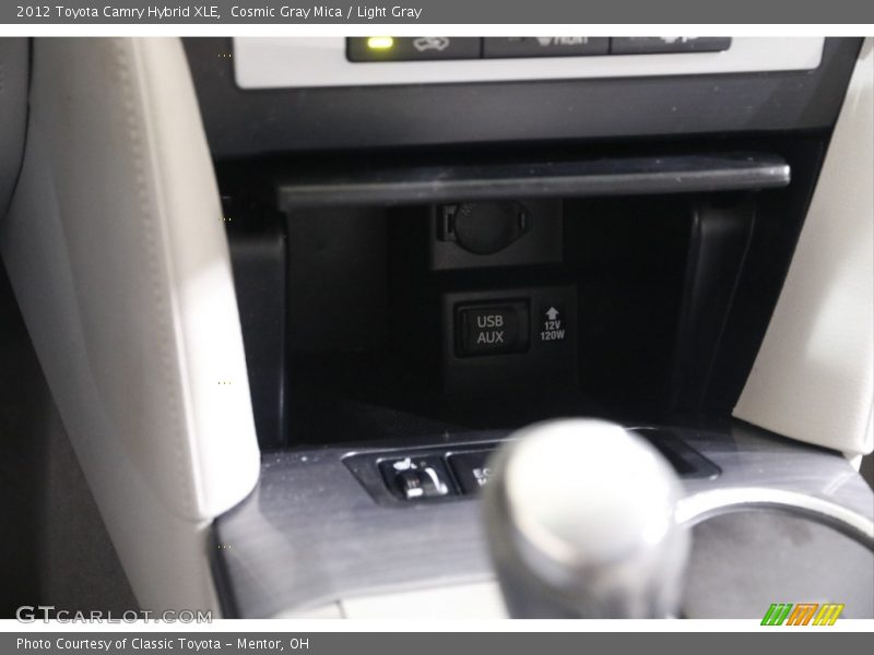 Cosmic Gray Mica / Light Gray 2012 Toyota Camry Hybrid XLE