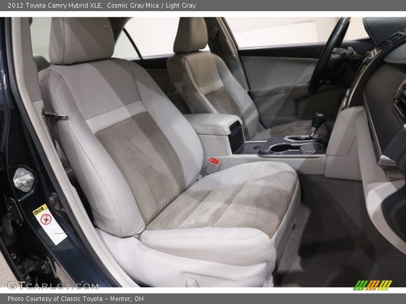 Cosmic Gray Mica / Light Gray 2012 Toyota Camry Hybrid XLE