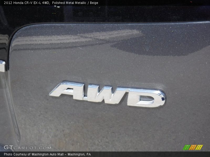 Polished Metal Metallic / Beige 2012 Honda CR-V EX-L 4WD