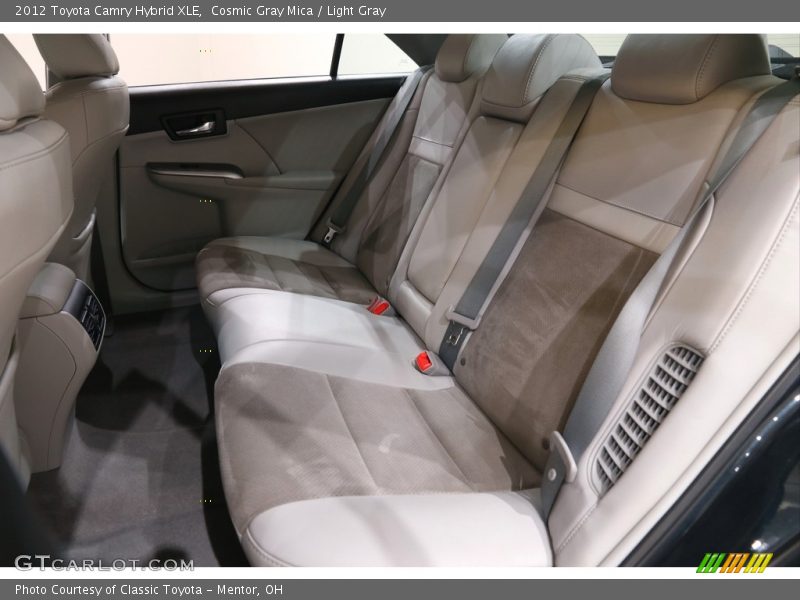 Cosmic Gray Mica / Light Gray 2012 Toyota Camry Hybrid XLE