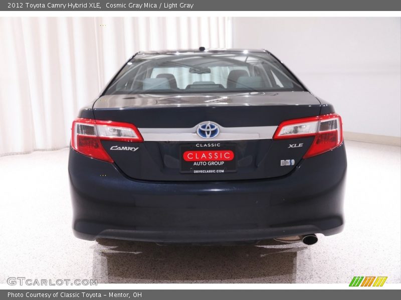 Cosmic Gray Mica / Light Gray 2012 Toyota Camry Hybrid XLE