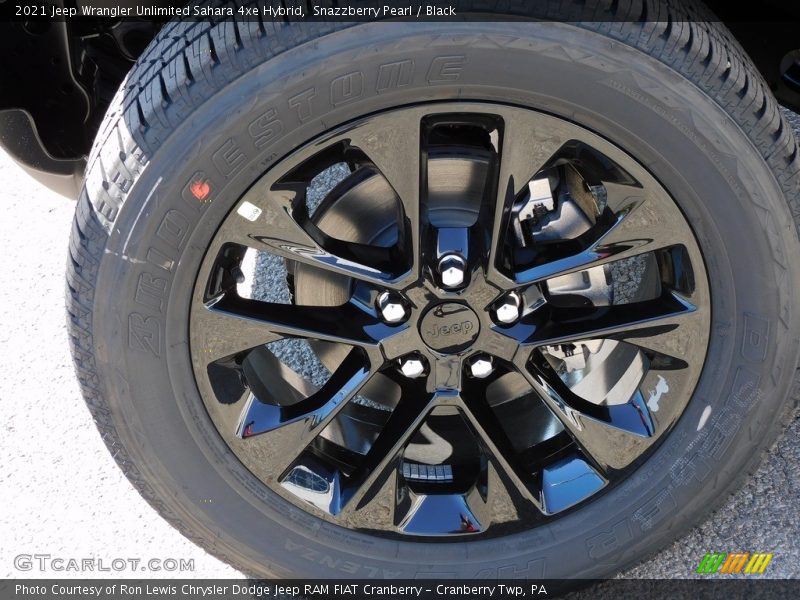 Snazzberry Pearl / Black 2021 Jeep Wrangler Unlimited Sahara 4xe Hybrid