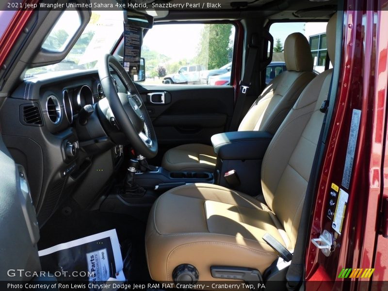 Snazzberry Pearl / Black 2021 Jeep Wrangler Unlimited Sahara 4xe Hybrid