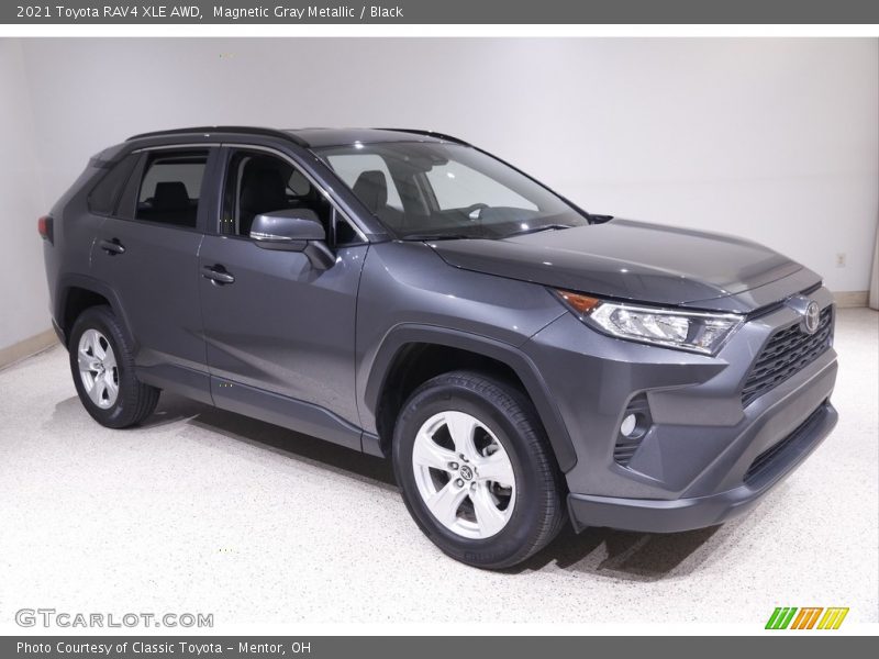 Magnetic Gray Metallic / Black 2021 Toyota RAV4 XLE AWD