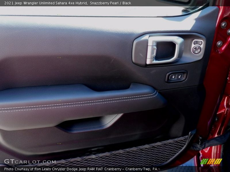 Snazzberry Pearl / Black 2021 Jeep Wrangler Unlimited Sahara 4xe Hybrid