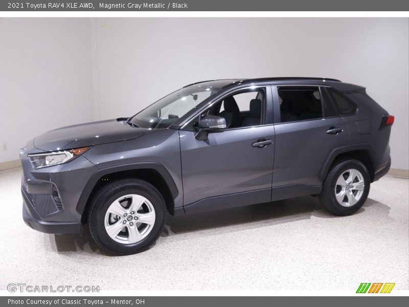 Magnetic Gray Metallic / Black 2021 Toyota RAV4 XLE AWD