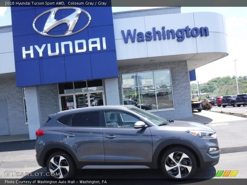 Coliseum Gray / Gray 2018 Hyundai Tucson Sport AWD