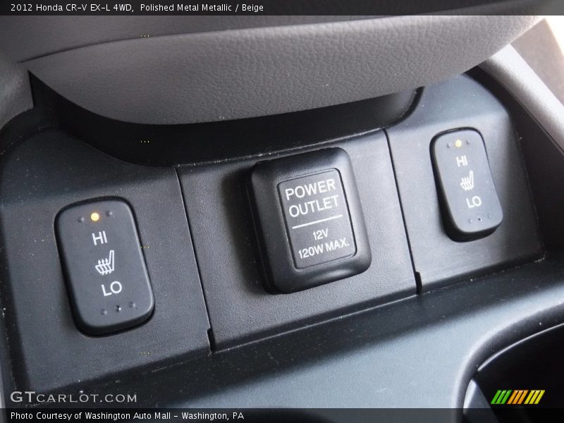Polished Metal Metallic / Beige 2012 Honda CR-V EX-L 4WD