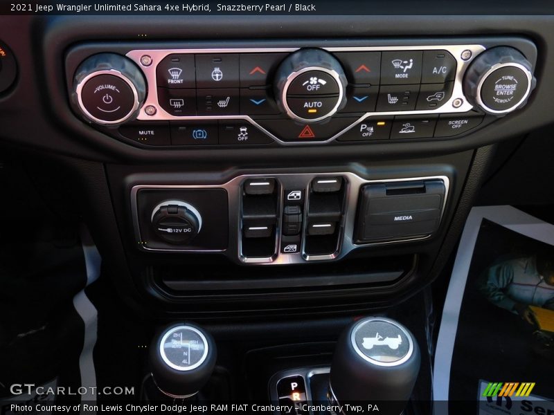 Snazzberry Pearl / Black 2021 Jeep Wrangler Unlimited Sahara 4xe Hybrid