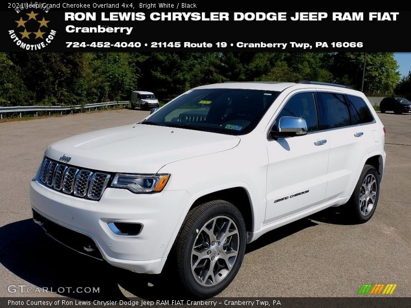 Bright White / Black 2021 Jeep Grand Cherokee Overland 4x4