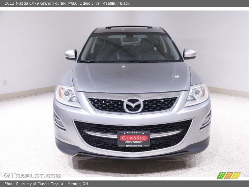 Liquid Silver Meatllic / Black 2012 Mazda CX-9 Grand Touring AWD