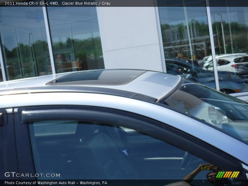 Glacier Blue Metallic / Gray 2011 Honda CR-V EX-L 4WD