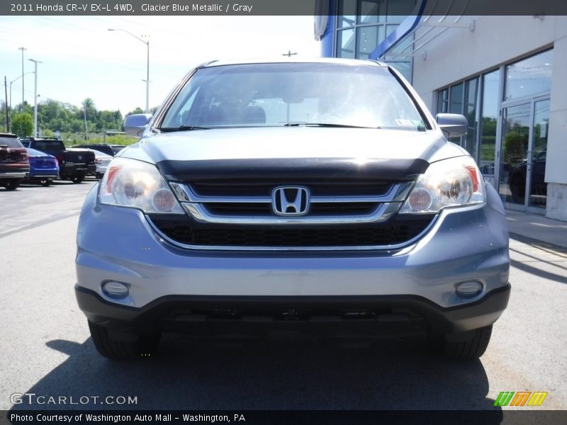 Glacier Blue Metallic / Gray 2011 Honda CR-V EX-L 4WD