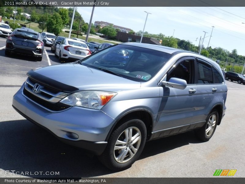 Glacier Blue Metallic / Gray 2011 Honda CR-V EX-L 4WD