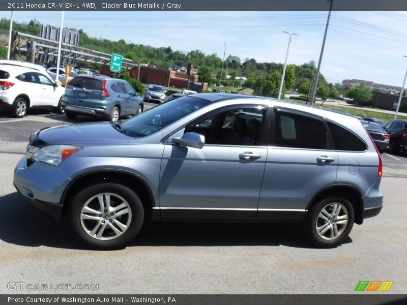 Glacier Blue Metallic / Gray 2011 Honda CR-V EX-L 4WD