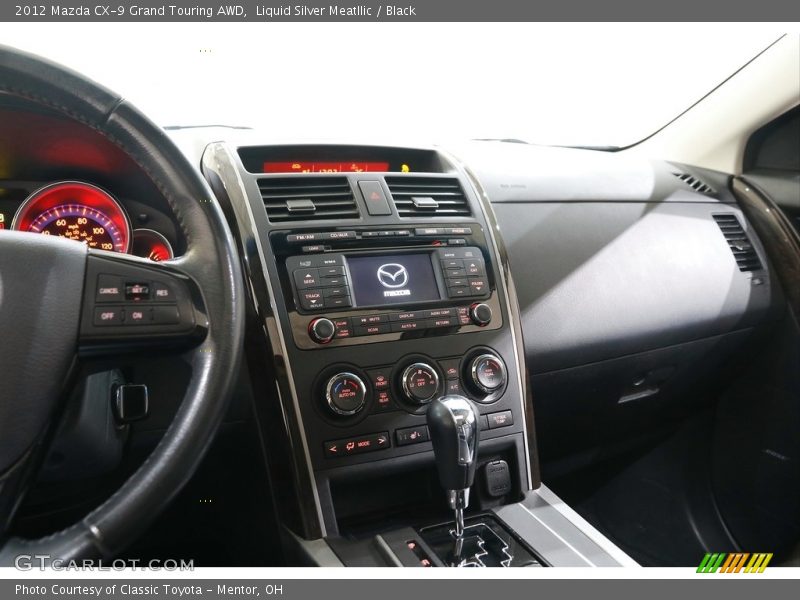 Liquid Silver Meatllic / Black 2012 Mazda CX-9 Grand Touring AWD