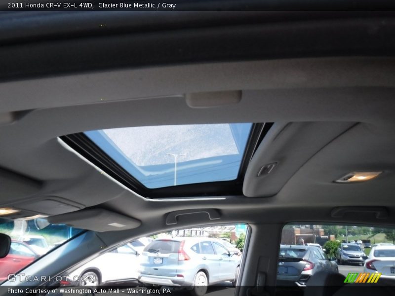 Glacier Blue Metallic / Gray 2011 Honda CR-V EX-L 4WD