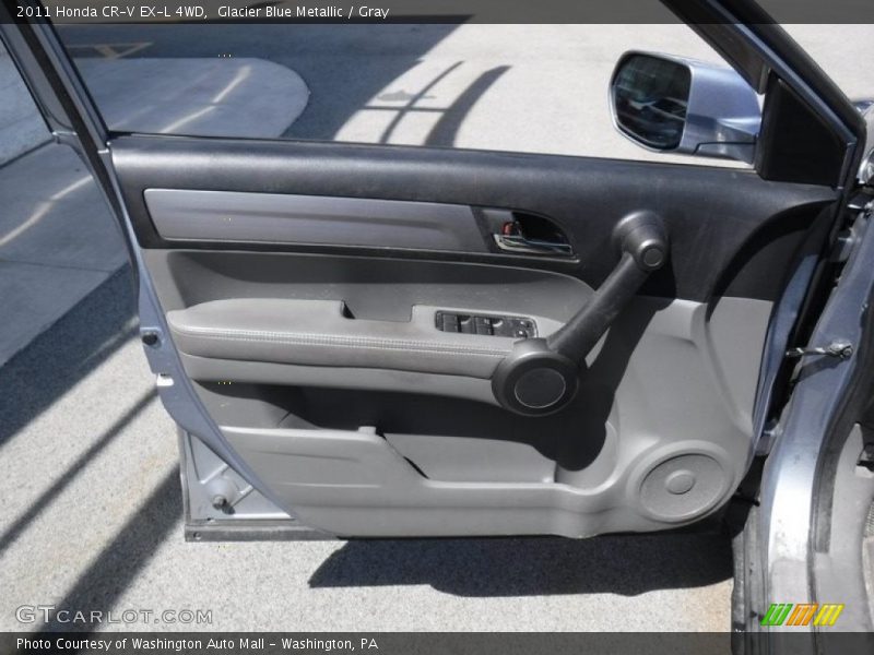 Glacier Blue Metallic / Gray 2011 Honda CR-V EX-L 4WD