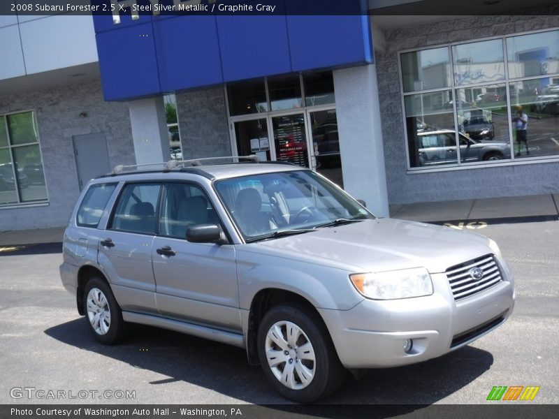 Steel Silver Metallic / Graphite Gray 2008 Subaru Forester 2.5 X