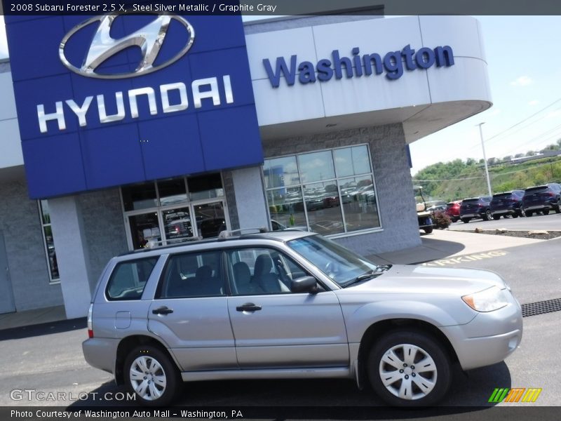 Steel Silver Metallic / Graphite Gray 2008 Subaru Forester 2.5 X