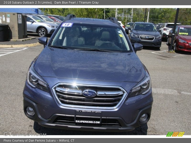 Dark Blue Pearl / Titanium Gray 2018 Subaru Outback 2.5i Limited