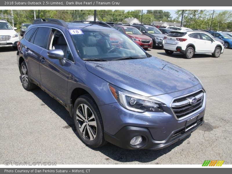 Dark Blue Pearl / Titanium Gray 2018 Subaru Outback 2.5i Limited