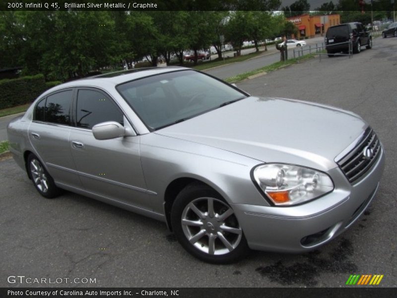Brilliant Silver Metallic / Graphite 2005 Infiniti Q 45