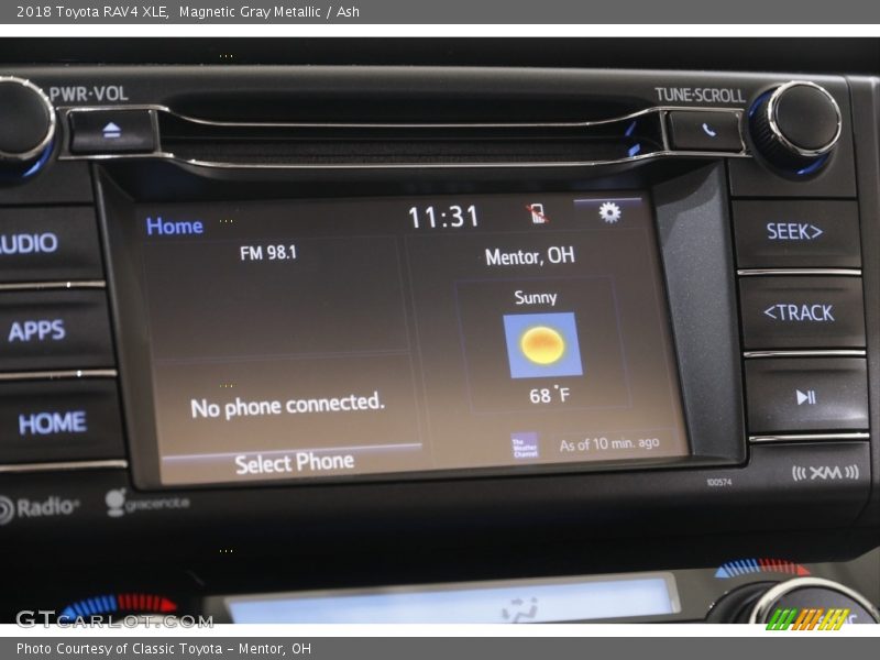 Magnetic Gray Metallic / Ash 2018 Toyota RAV4 XLE