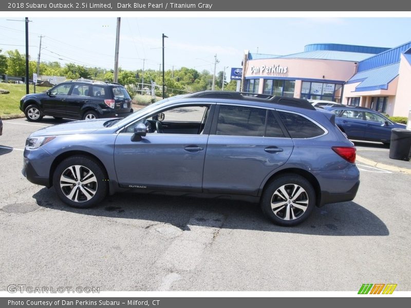 Dark Blue Pearl / Titanium Gray 2018 Subaru Outback 2.5i Limited