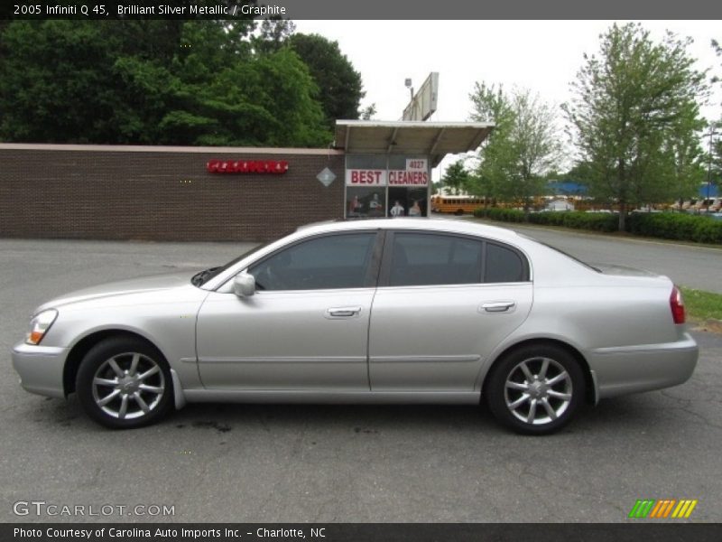 Brilliant Silver Metallic / Graphite 2005 Infiniti Q 45